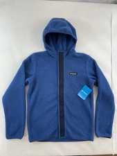 Columbia Highland Pine Full-Zip Fleece Hoodie Blue Kid s Size Large MSRP 50 NWT