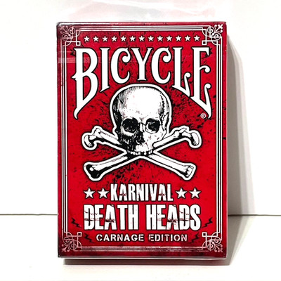 Bicycle Playing Cards Set Karnival Death Heads Carnage Edition Brandneu Sealed