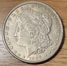 1896 Morgan Silver Dollar $1 Coin Circulated 0.9 Fineness US Silver