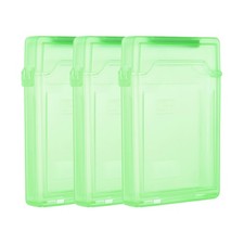 4.5" x 3.2" Hard Drive Disk Case, 3Pcs Plastic Hard Disk Storage Case, Green