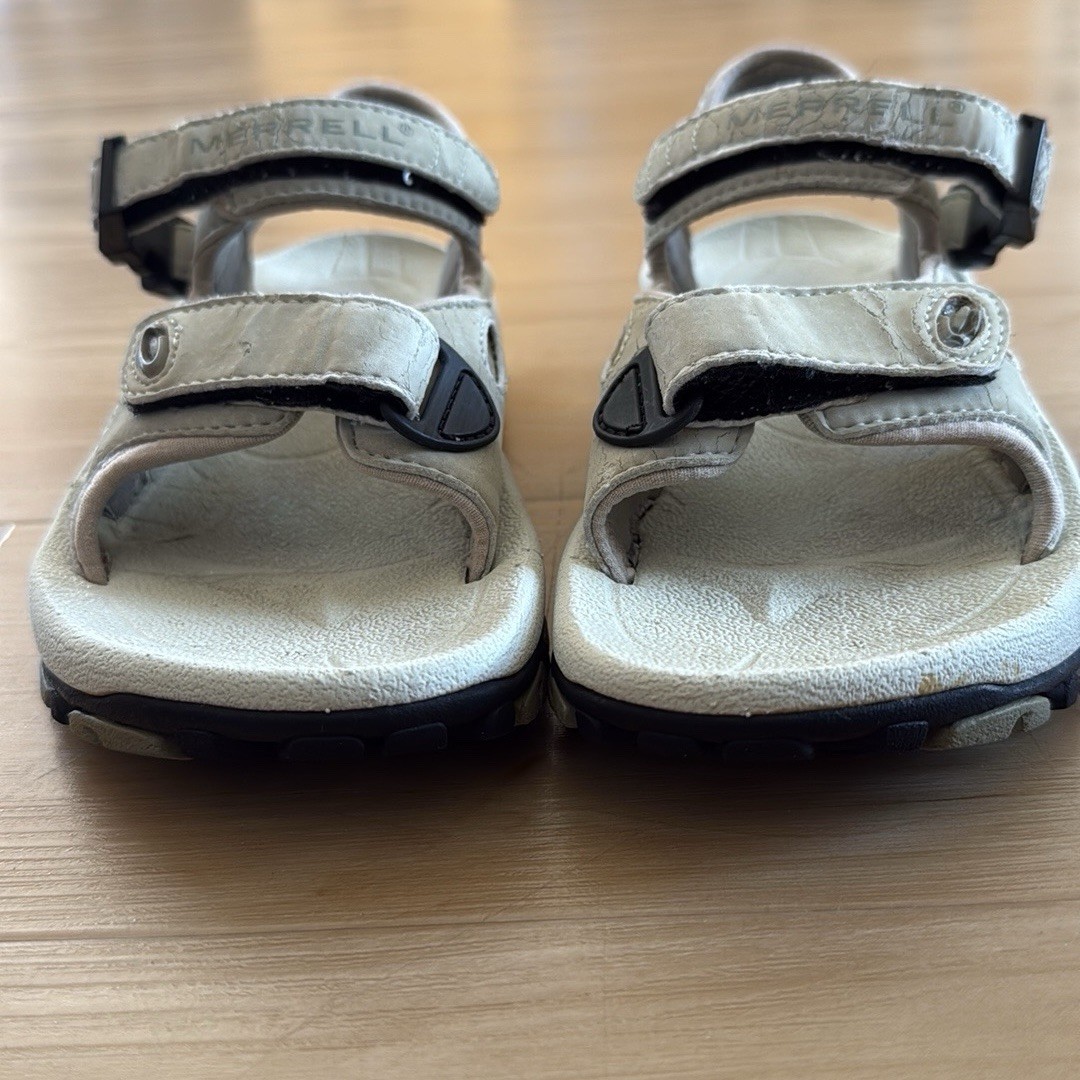 SANDALI OUTDOOR MERRELL DONNA TREKKING E TUTTI I GIORNI COLORE CREMA TAGLIA 6 6 5 USATI