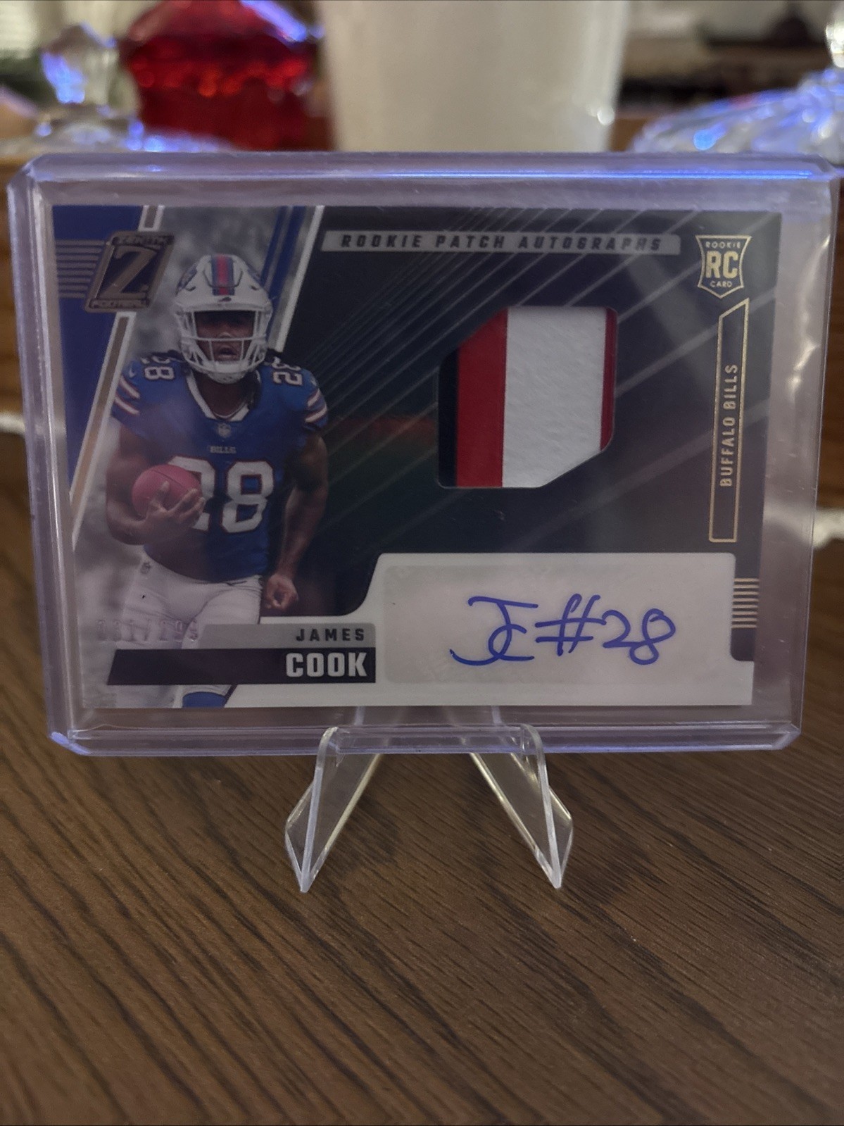 2022 Panini Zenith Rookie Patch Autographs James Cook RPA /299