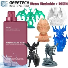 5/10KG GEEETECH LCD/DLP 3D Printer 405nm UV-Fast-Curing Water Washable Resin US