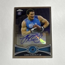 Luke Kuechly 2012 Topps Chrome Rookie Auto Card #45 Panthers NFL. rookie card picture