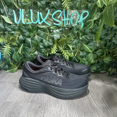 Hoka One One Mens Bondi 8 1123202 BBLC Black Running Shoes