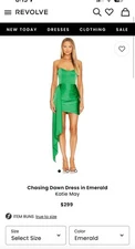 Chasing Dawn Dress in Emerald by Katie May size XS