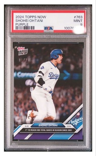 2024 Topps Now Shohei Ohtani Purple Card 1/25 PSA9