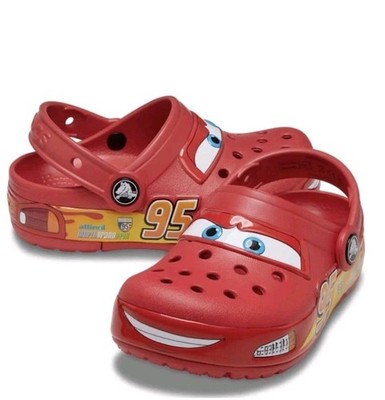 Crocs Disney Pixar Cars Kids Clog Lightning McQueen Red Sz J1 NWT  1 LIGHT UP