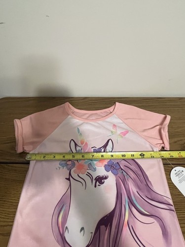 NWT Wonder Nation S(6-6X) Pink Sleep Gown Unicorn - Picture 17 of 21
