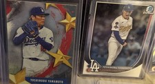 Topps Bowman Chrome Yoshinobu Yamamoto Dodgers 2 Card Lot Sports Trading