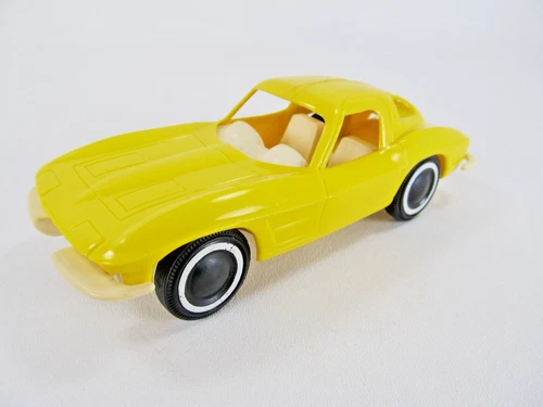Vintage Tonka 1960s Yellow Corvette Split Window Car For Mini-Tonka Car Carrier