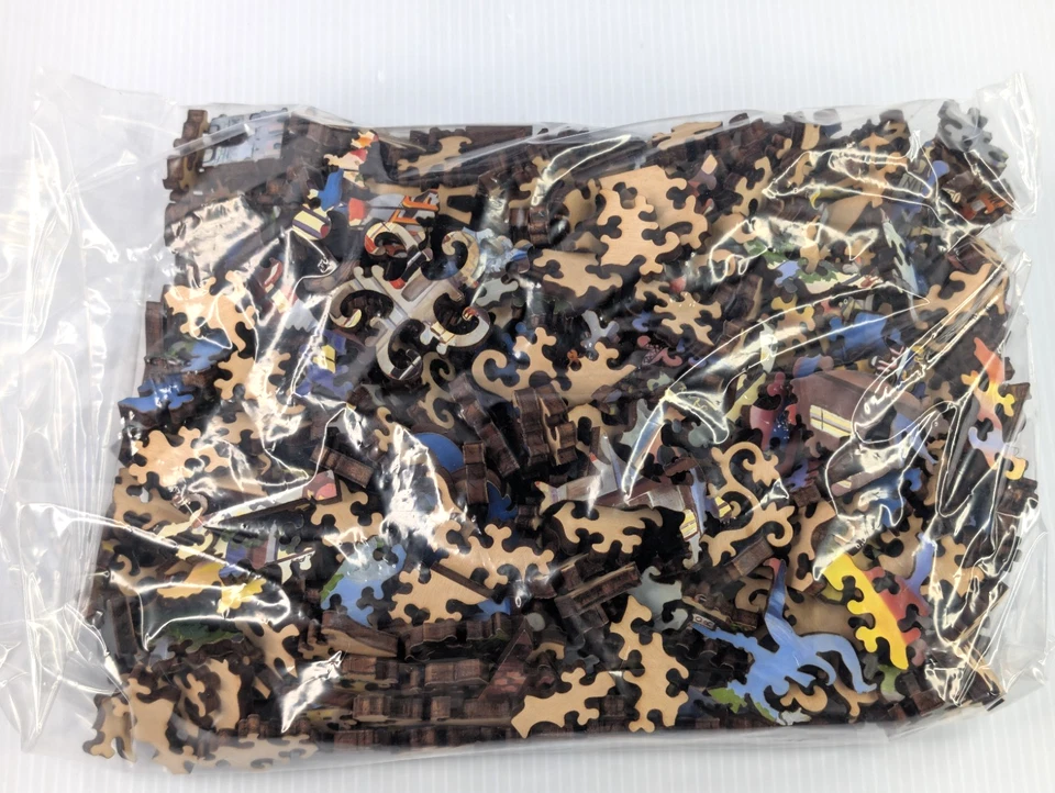 Liberty Puzzles "April in Paris," Linnea Pergola Wooden Jigsaw Puzzle COMPLETE - Image 4 of 4