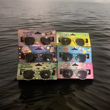 6 Pairs Children's Sunglasses Assorted Candy Designs Ages 3 UV Protection