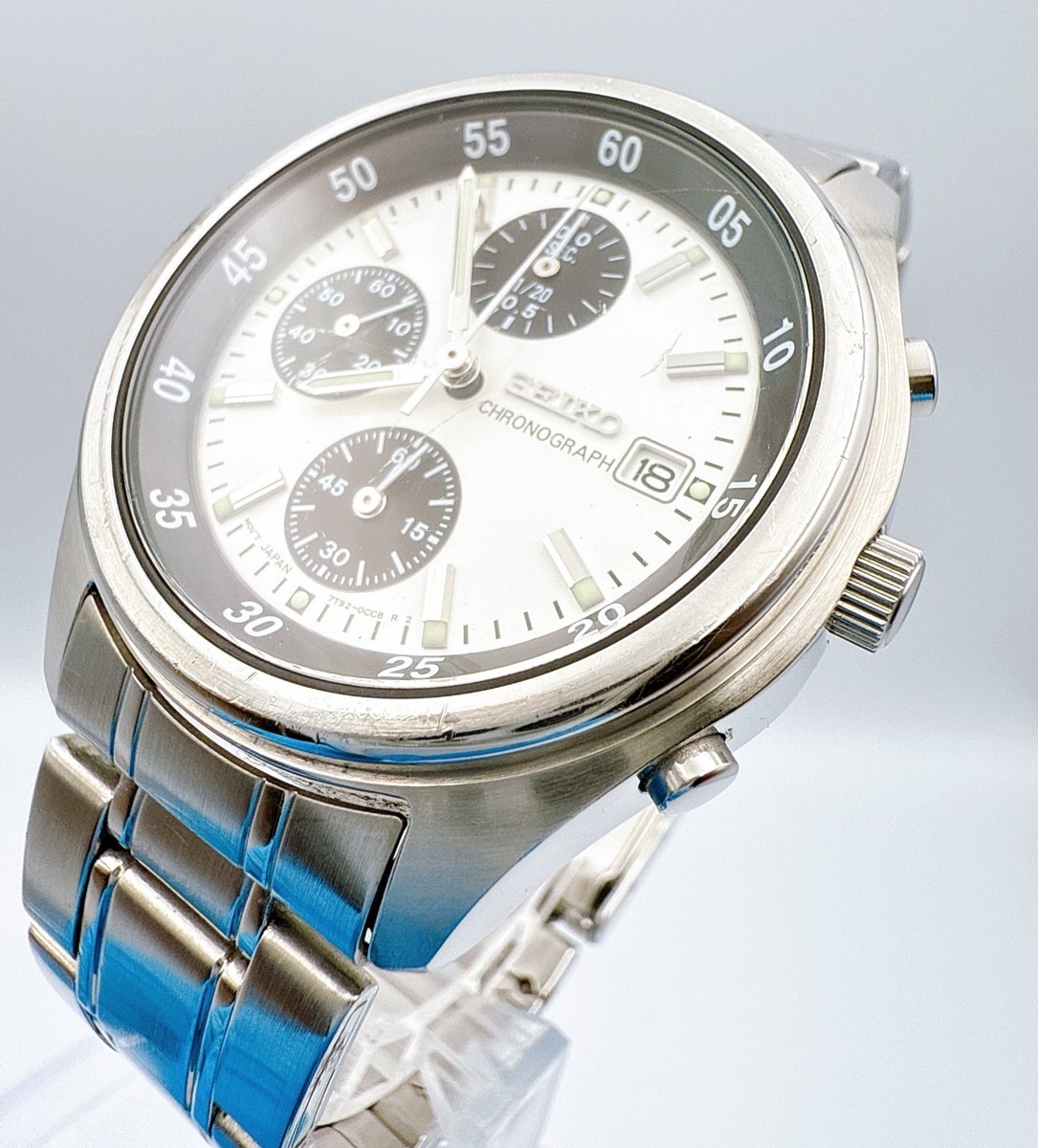 Seiko Panda White Men's Watch - SND219P1 for sale online | eBay