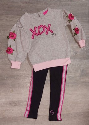 Betsey Johnson Little girls sweatshirt & leggings set XOXO 3T