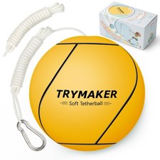 Trymaker Tetherball, Tether Balls and Rope Set, Replacement Tetherball for Kids