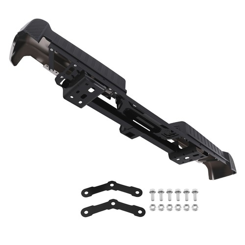 Rear Bumper w/ Tow Hitch for Ford F-150 2021-2023 Chrome Steel W/4 Park Sensors