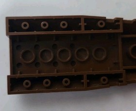 Lego #45301px1 Brown Wedge 16x4 Triple Curved w/ Geonosian Fighter print 4478