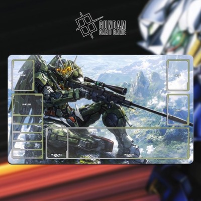 Gundam TCG Spielmatte 24x14'' (60*35cm) | Gundam Scharfschützengewehr - genähte Kanten