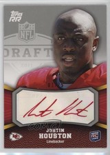 2011 Topps Rising Rookies Red Ink Rookie 1/15 Justin Houston #159 Auto 0x1m