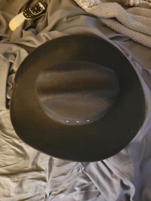 Summit Hats M Wool Faux Felt Black Cattleman Cowboy Vaquero Hat No band Mexico