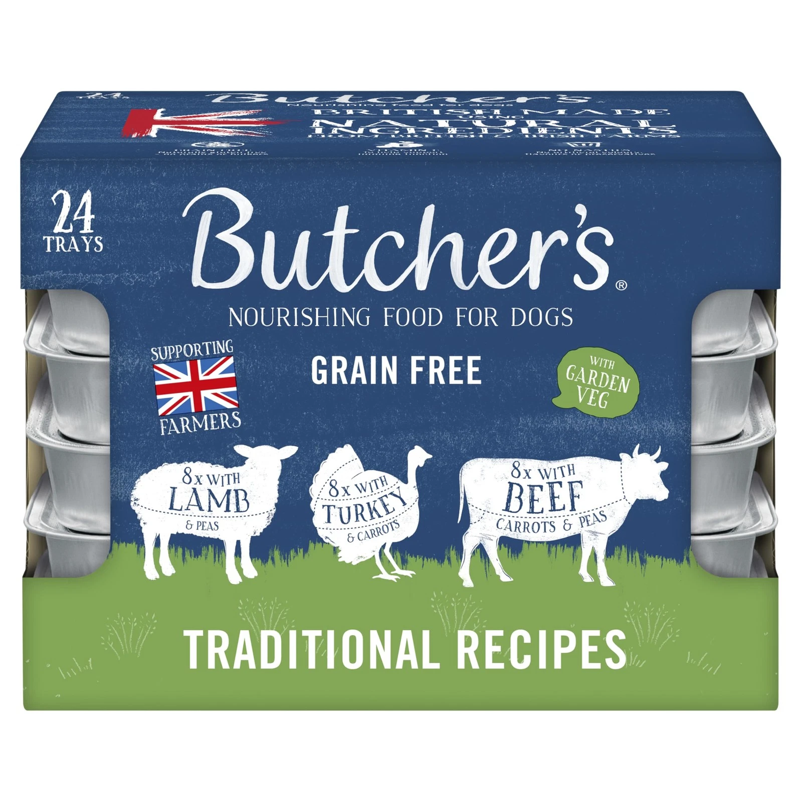 Butcher's Adult Dog Food Traditional Recipes Pack 24x150g - Lamb, Turkey & Beef