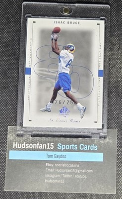Isaac Bruce 1999 Upper Deck SP Authentic Excitement Parallel 76/250 St. Louis