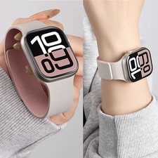 Magnetic Silicone Band Strap Apple Watch Ultra 12 11 10 9 8 7 6 SE 44/45/46/49mm