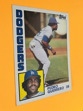 1984 Topps Jumbo 5x7 Pedro Guerrero Baseball Card #24 - Dodgers