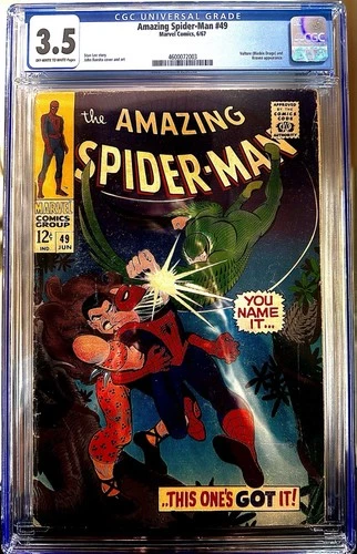 The Amazing Spider-Man #49 (1967) CGC 3.5 Vulture and Kraven appearance