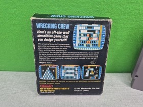 Videojuego Wrecking Crew Nintendo NES con embalaje original 