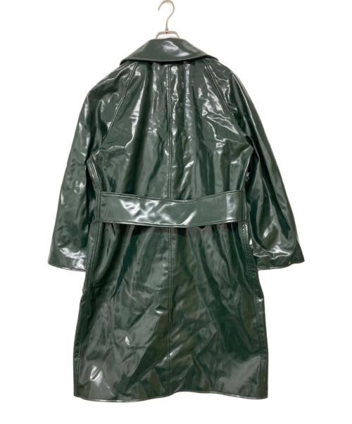 Tailored Vinyl Trench Coat Classic Waterproof Outerwear thumbnail 2