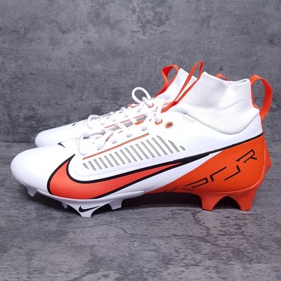 NIKE Vapor Edge Pro 360 2 TB Football Cleats Mens 11.5 White Orange FQ4044-100