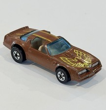 Vintage 1980 Hot Wheels Rare Brentwood Brown Hot Bird Trans Am Hong Kong Loose
