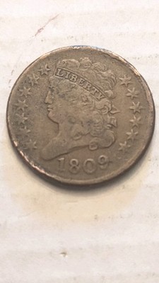 1809 Half Cent, Full Liberty, Fine, But You Judge,      595.