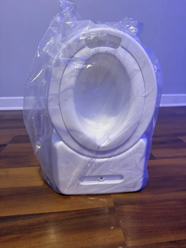 Inodoro de entrenamiento para ir al baño azul para niños pequeños con mango de sonido de lavado asiento de silla de bebé 1a3y  Foto 4 de 4