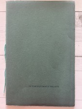 Clark Ashton Smith, The Ultimate Valleys, Fugitive Poems, Zothique Edition 1970