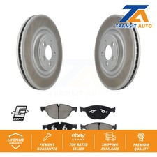 [Front] Coated Disc Brake Rotors And Ceramic Pads Kit For Jaguar XF XJ