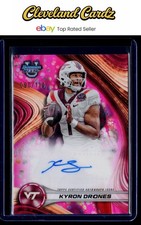 2024 Bowman U #BOA-KD Kyron Drones Autograph Pink Lava Refractor #/100