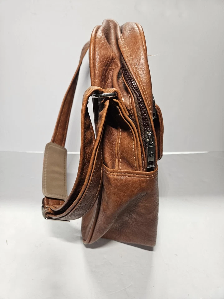 Vintage Samsonite Silhouette Brown Vinyl Sonora 2 Bag Shoulder Tote Train Case - Image 4 of 4