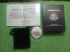 2006 Silver Uncirculated  American Eagle One Ounce  W/COA  99.9% Silver