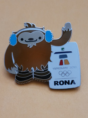VANCOUVER  2010  OLYMPIC  RONA  MASCOT  SPONSOR PIN 
