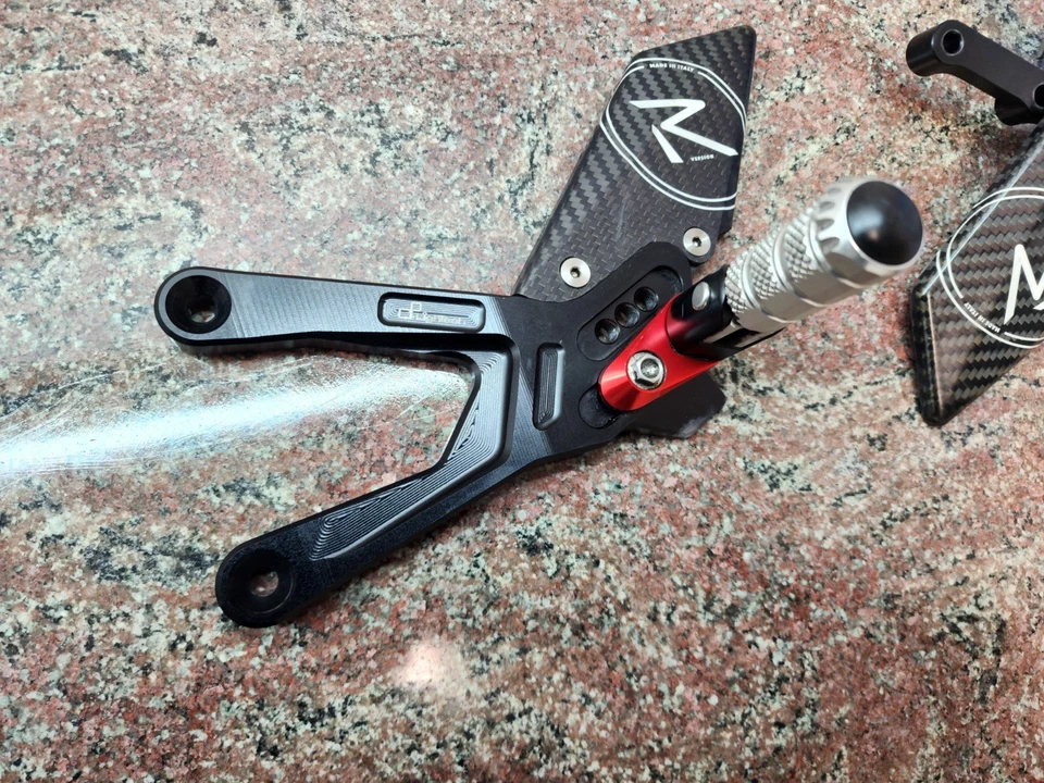 2015-2025 Yamaha YZF-R1 LighTech R Series Rearsets Carbon Heel Guards Track Race - Image 2 of 4