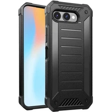 For Revvl 8 Case (Dos Not Fit Pro) Shock-Resistant Design Cover + Tempered Glass