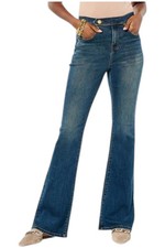 DG2 by Diane Gilman Women's Stretch Denim Flare Jean Midtone