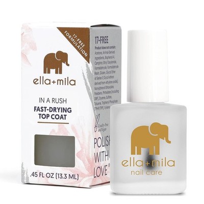 ella+mila Fast Dry Top Coat   Quick Nail 0.45 Fl Oz (Pack of 1), Clear