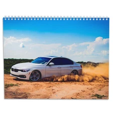 BMW Sports Car Calendar 2026, Turbo Series Art Poster, Car Guy Gift Garage Decor