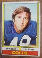 1974 Topps David Lee 17 Baltimore Colts