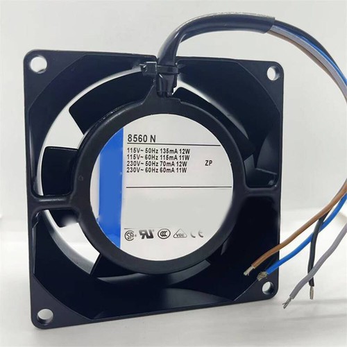 8560N 80*80*38mm 115/230V 11W/12W Inverter Metal Cooling Fan - Afbeelding 2 van 5
