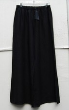 Nwt Bryn Walker Black Light Weight Linen Wide Leg Long Osca Pant 2x